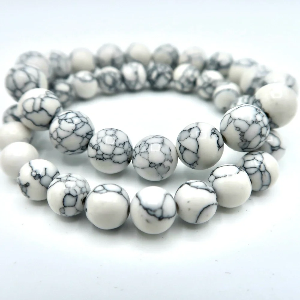 Natural Howlite Bracelet - Picture 6 of 10